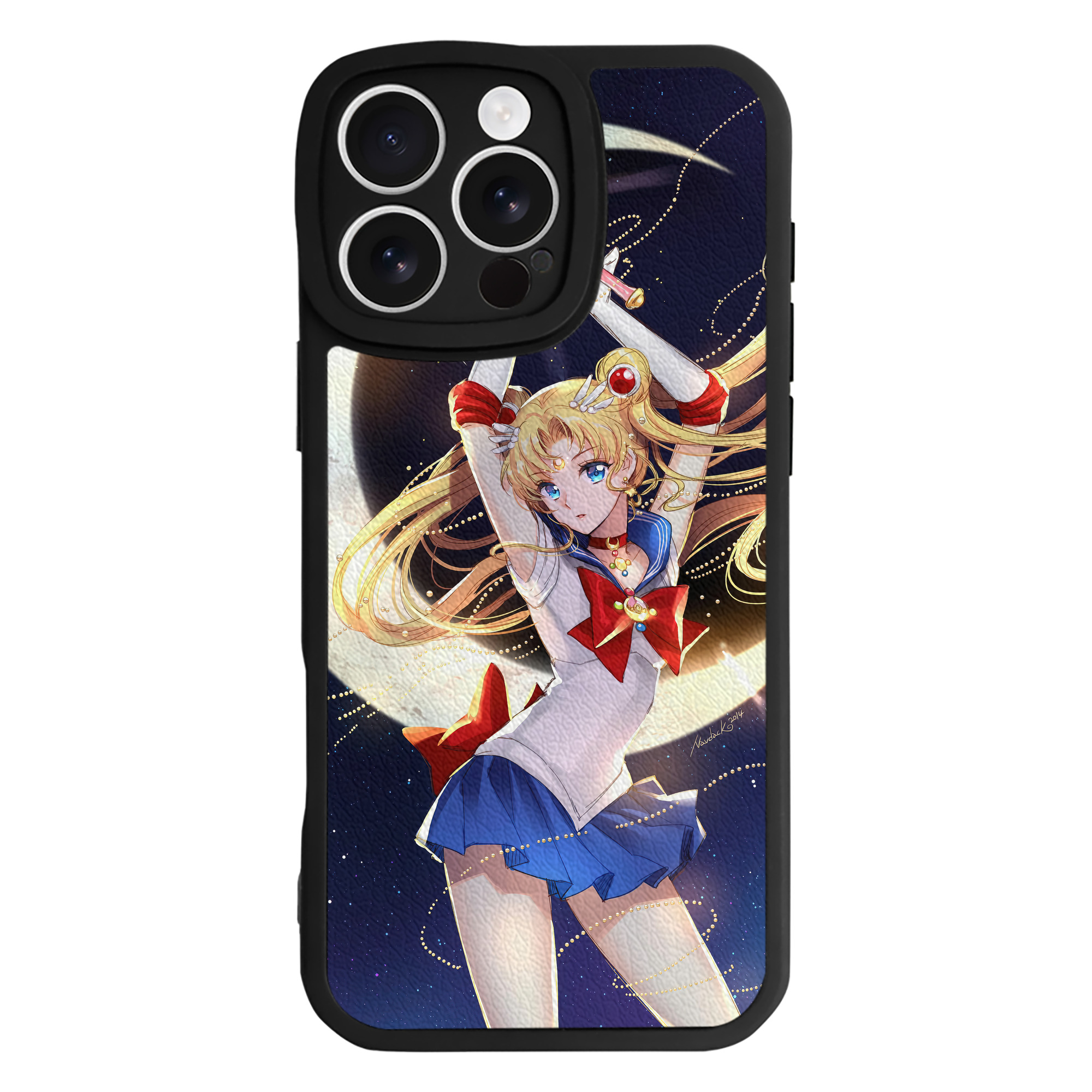 （画像用） 美少女戦士セーラームーン Sailor Moon 【iPhone 16シリーズ対応】シリコンスマホケース（レザー調） 材質：シリコン